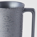 Drinkware: Mug with Handle 350ml Black Scroll Design