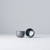 Teas & Accessories: Sake Cup 35ml Black Scroll Glaze