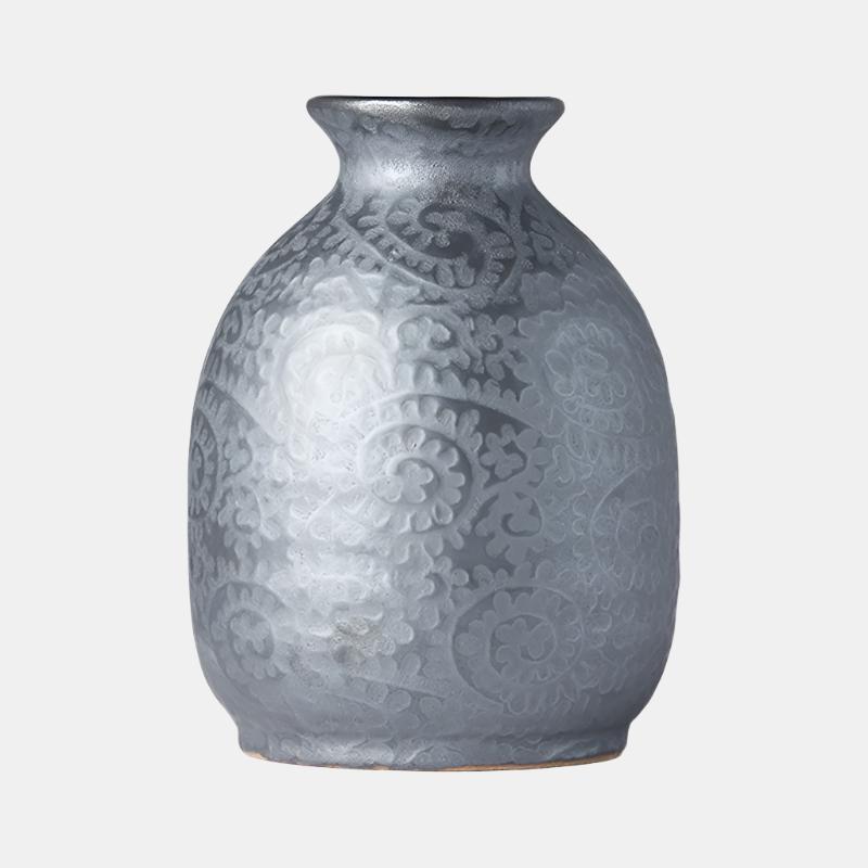 Buffets & Sideboards: Sake Jug 300ml Black Scroll Glaze