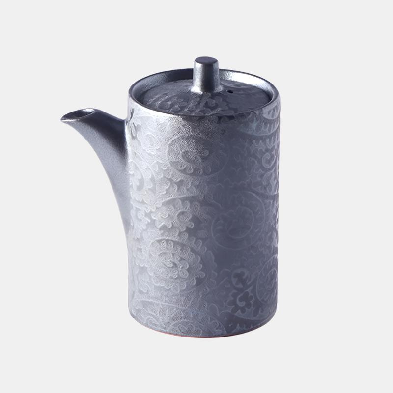 Soy Pot 125ml Black Scroll Glaze