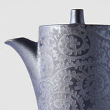 Soy Pot 125ml Black Scroll Glaze