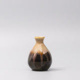 Teas & Accessories: Sake Jug 180ml Black Gloss Sunflower Drip Glaze