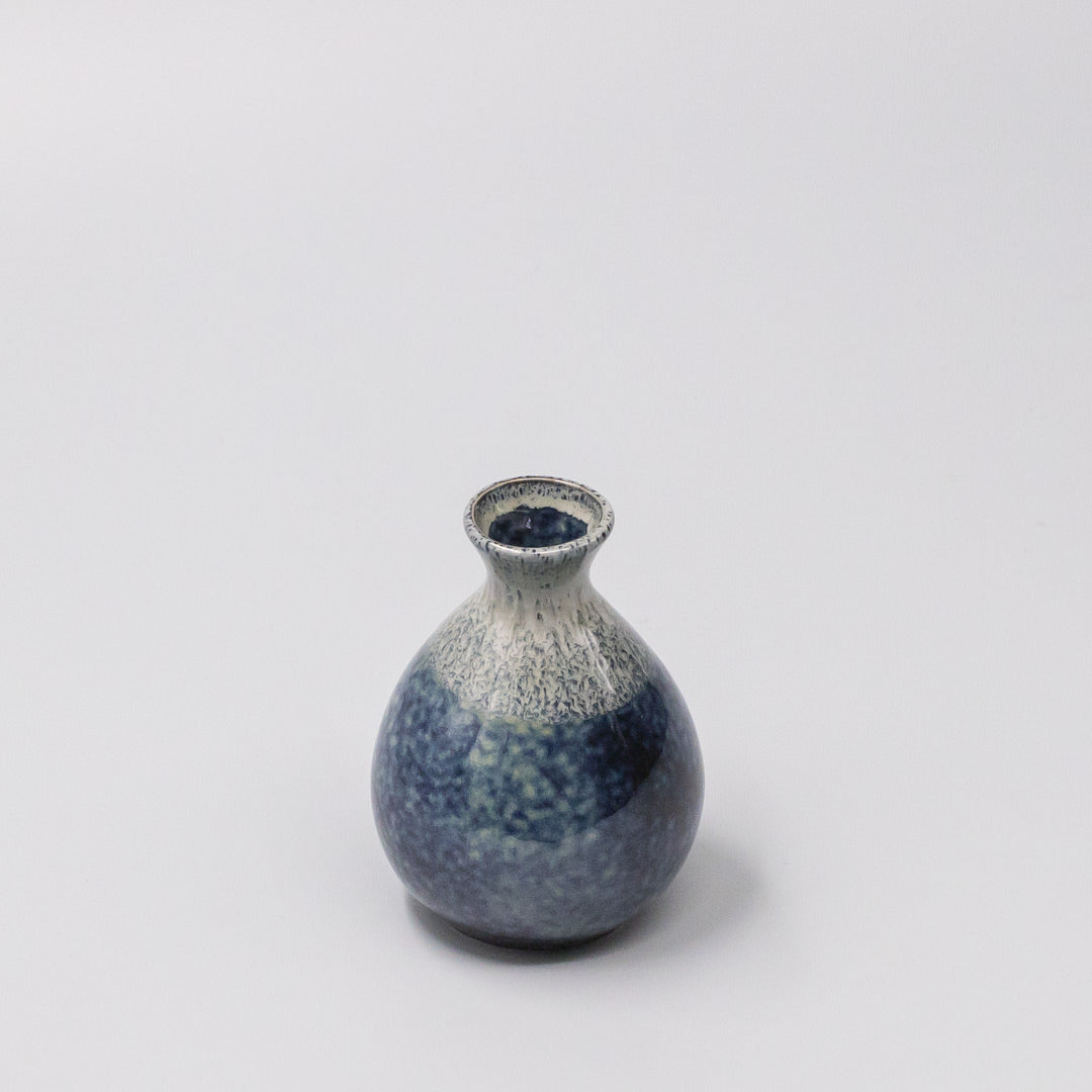 Oven Mitts & Pot Holders: Sake Jug 180ml Denim Drip Glaze
