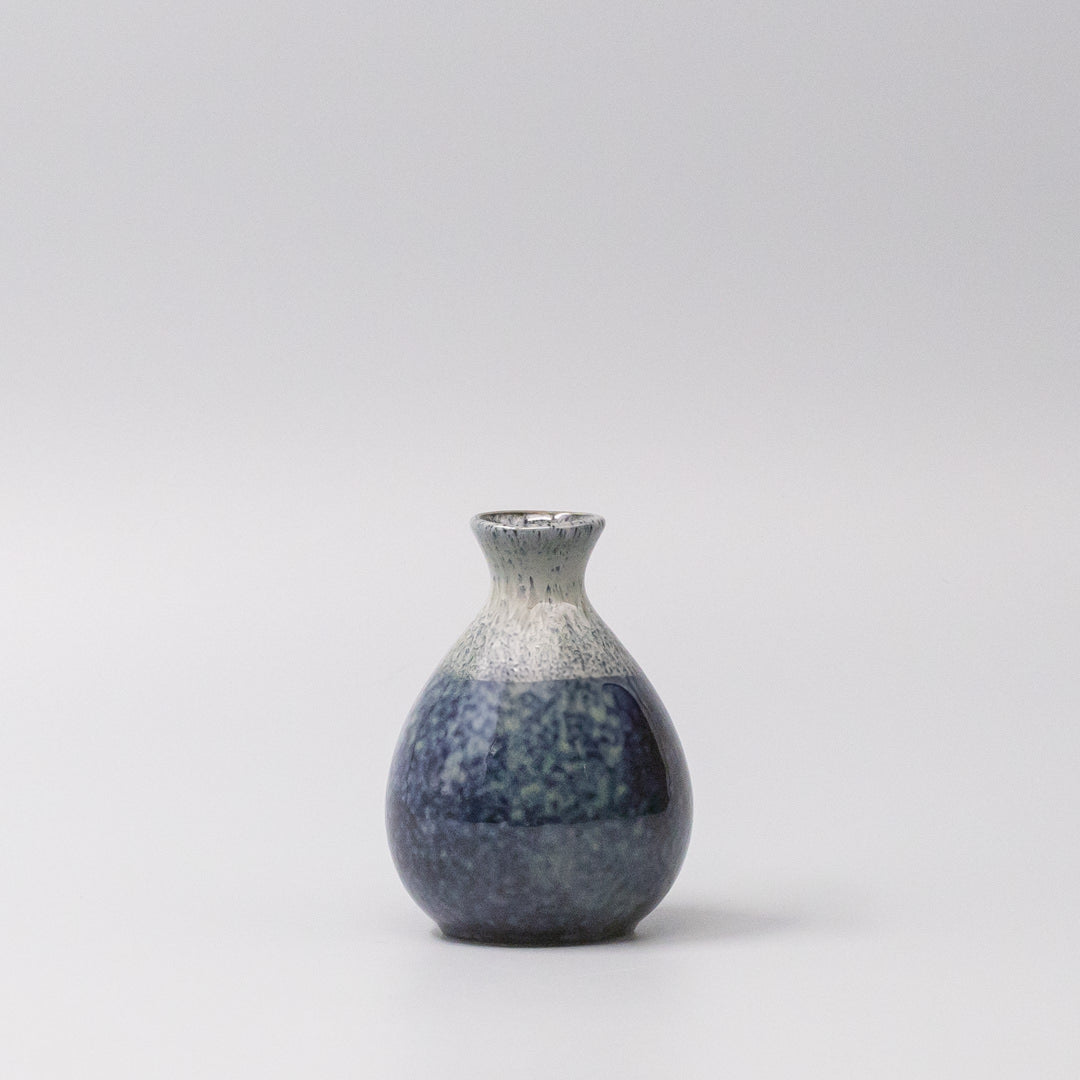 Oven Mitts & Pot Holders: Sake Jug 180ml Denim Drip Glaze
