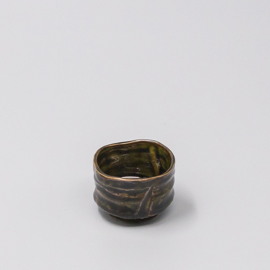 Wellness Accessories: Sake Cup Sage Brown Glaze