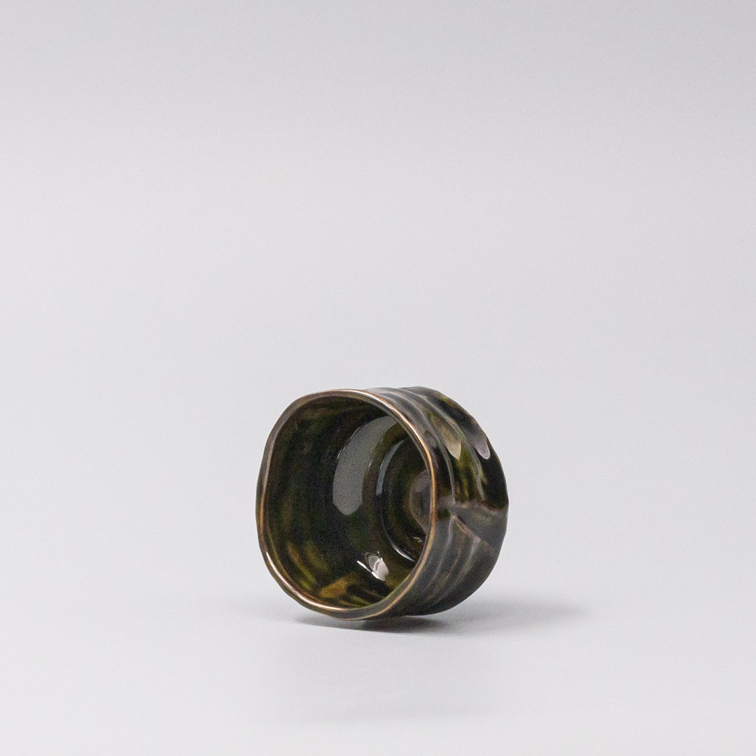 Wellness Accessories: Sake Cup Sage Brown Glaze