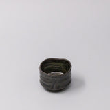Wellness Accessories: Sake Cup Moss Black Glaze