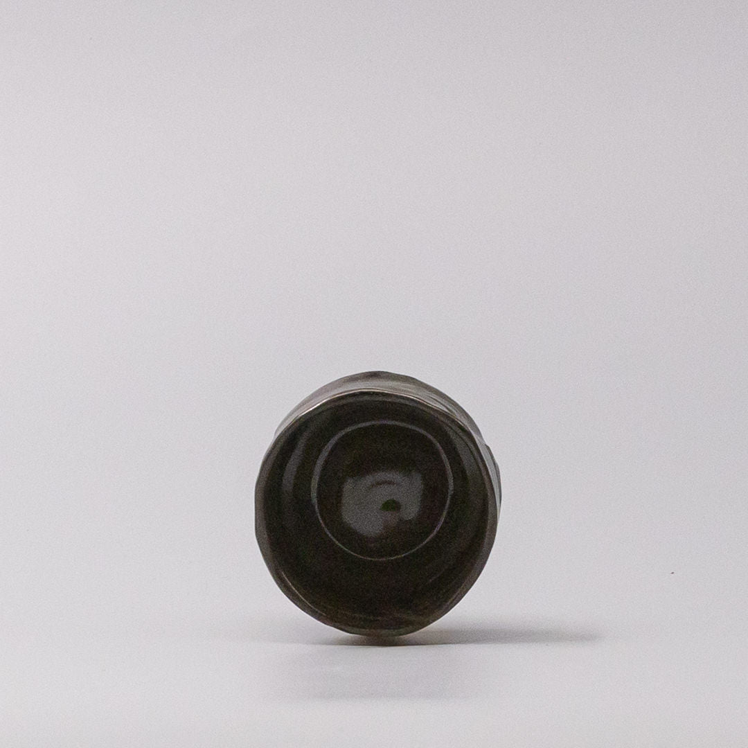 Wellness Accessories: Sake Cup Moss Black Glaze