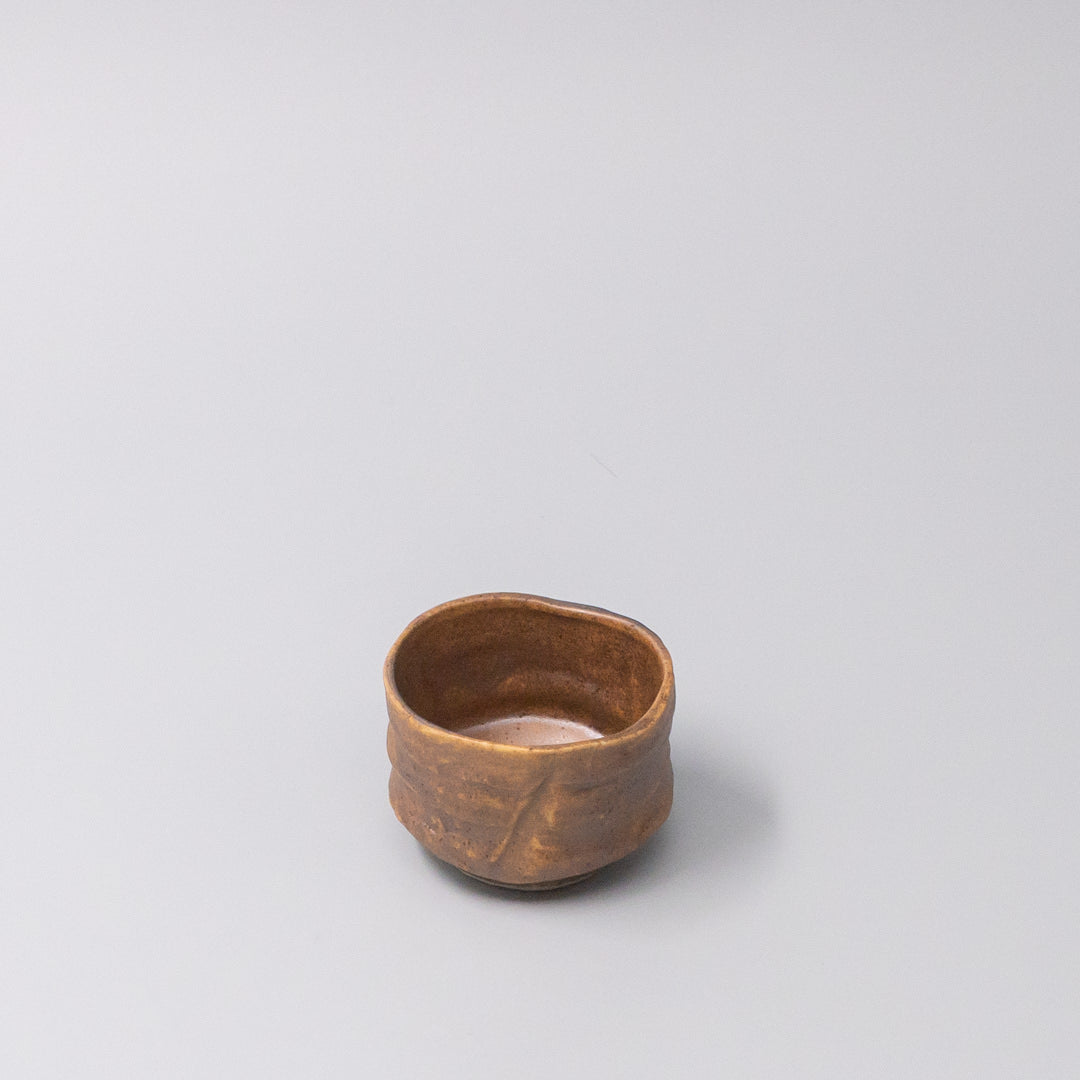 Wellness Accessories: Sake Cup Ochre Glaze