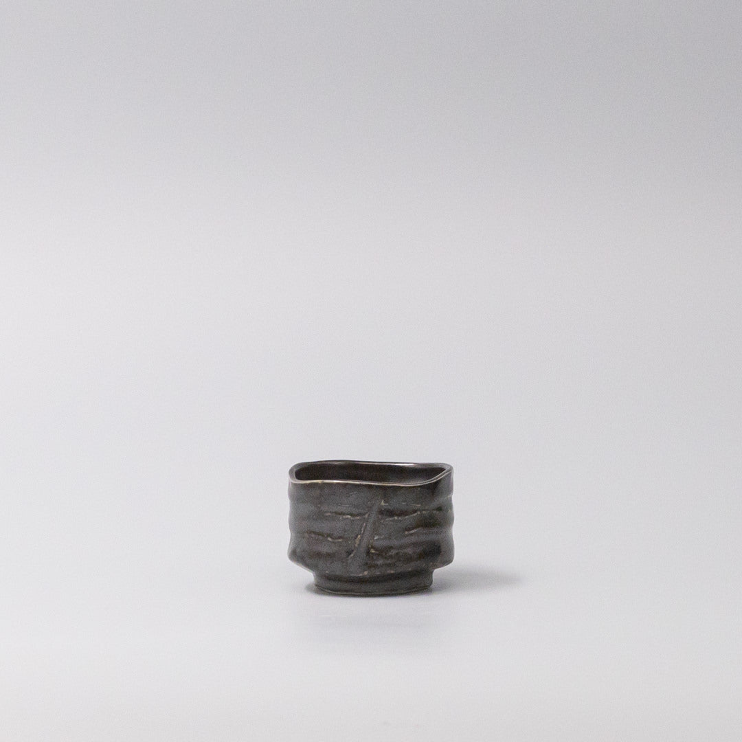 Oven Mitts & Pot Holders: Sake Cup Jet Black Glaze