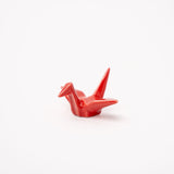 Chopstick Rest Origami Crane Red