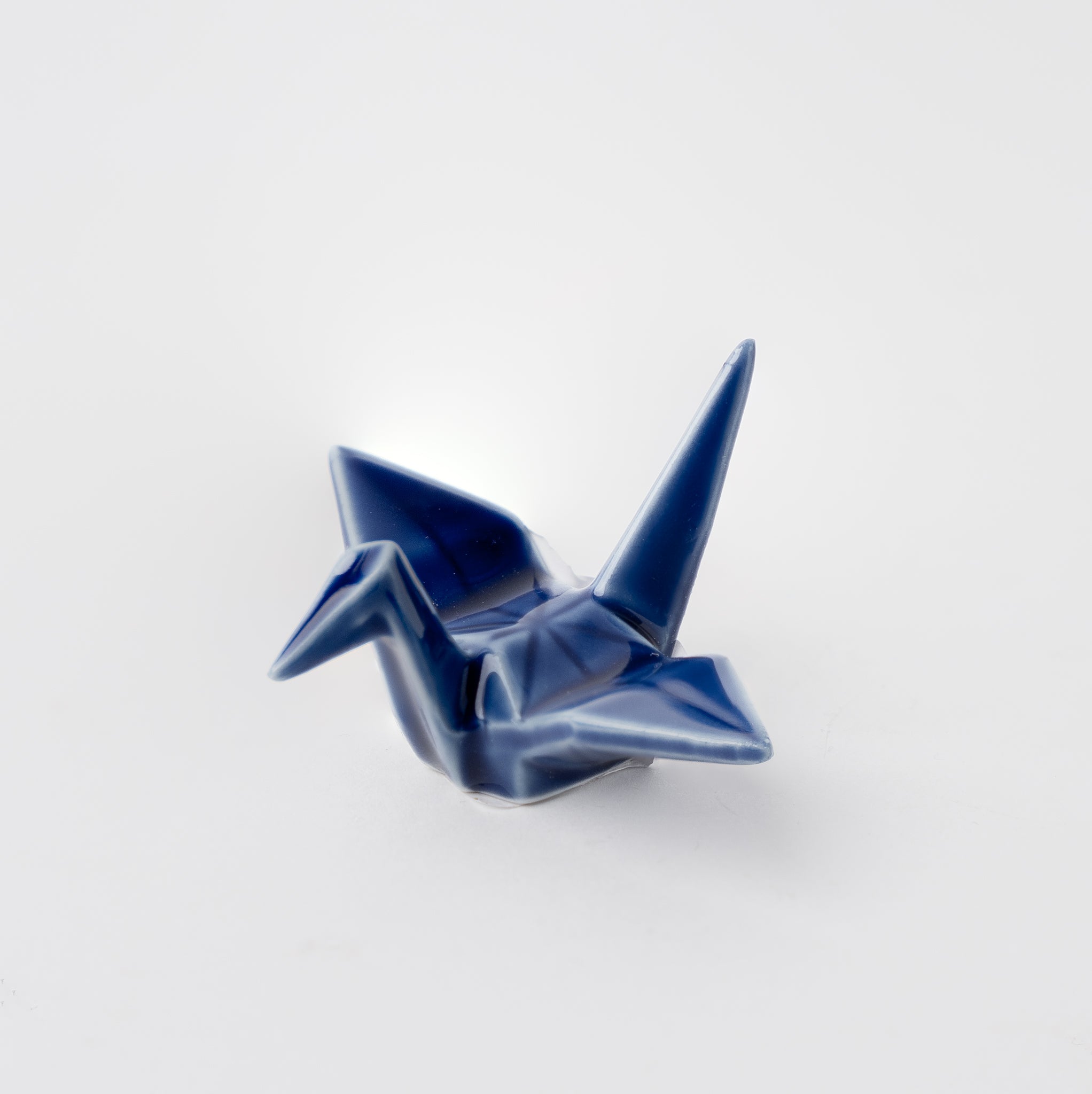 Chopstick Rest Origami Crane Indigo Blue