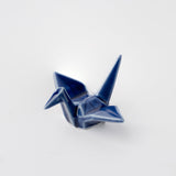 Chopstick Rest Origami Crane Indigo Blue