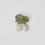 Chopstick Rest White & Green Radish