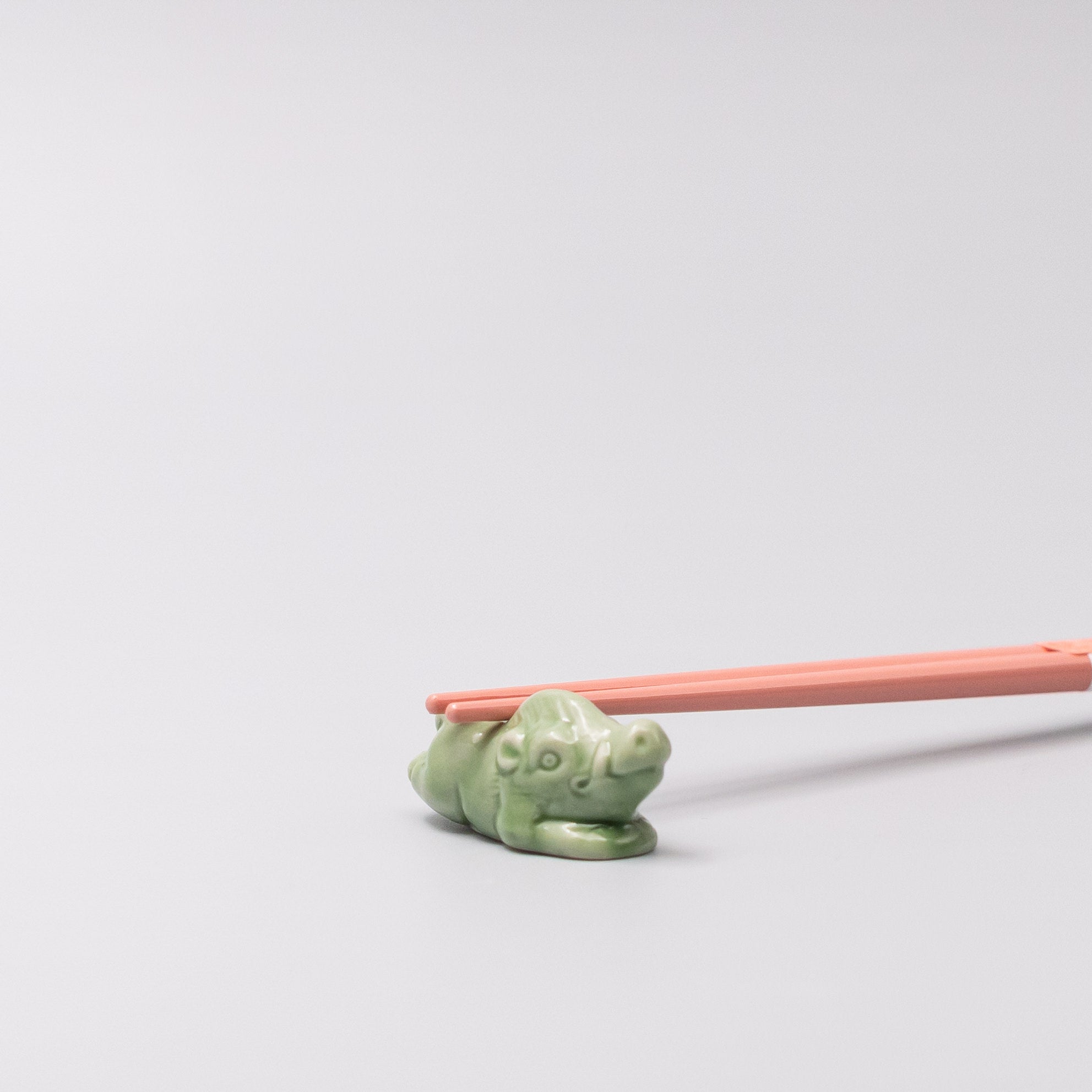 Chopstick Rest Green Boar