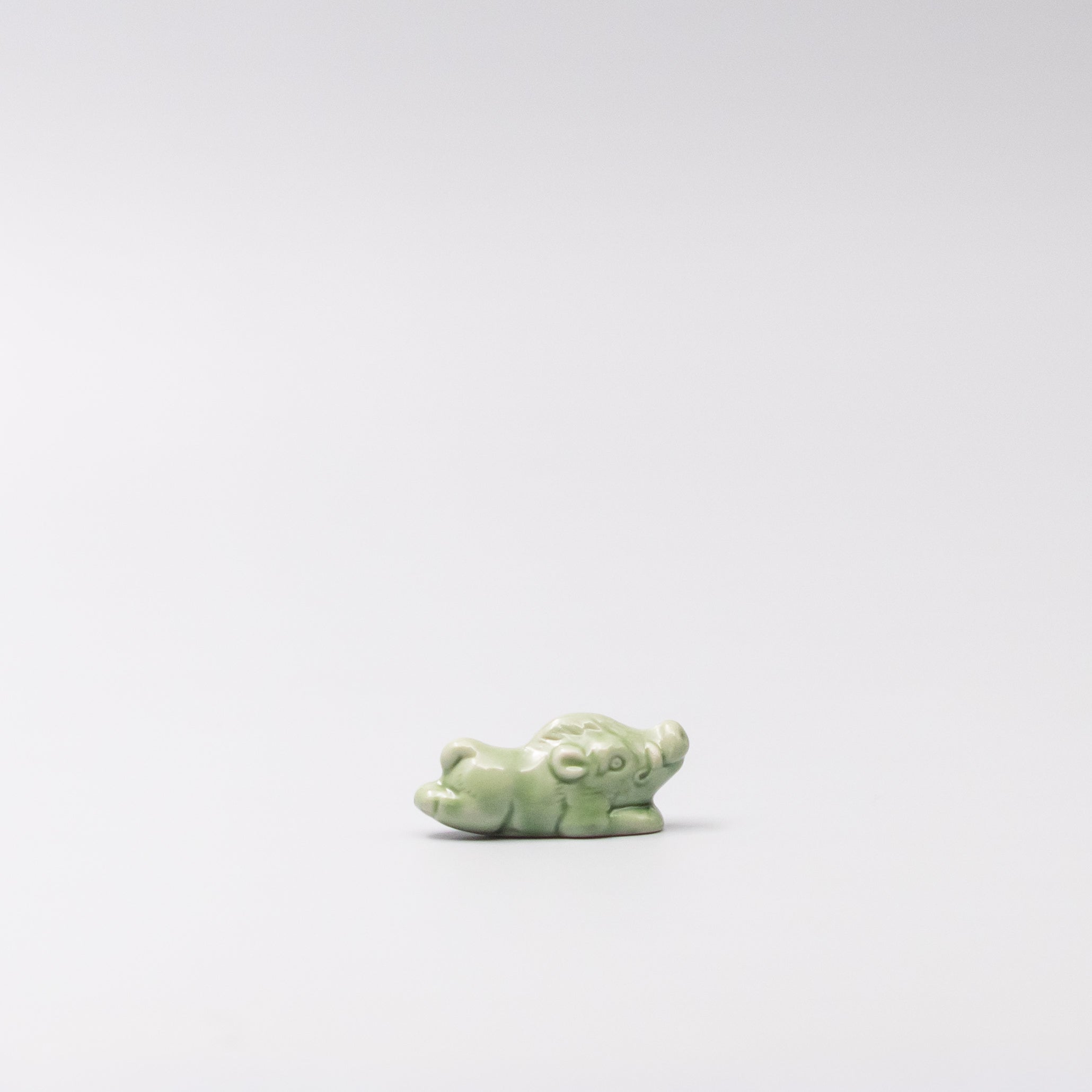 Chopstick Rest Green Boar