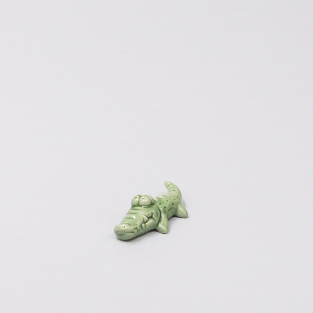 Chopstick Rest Green Alligator