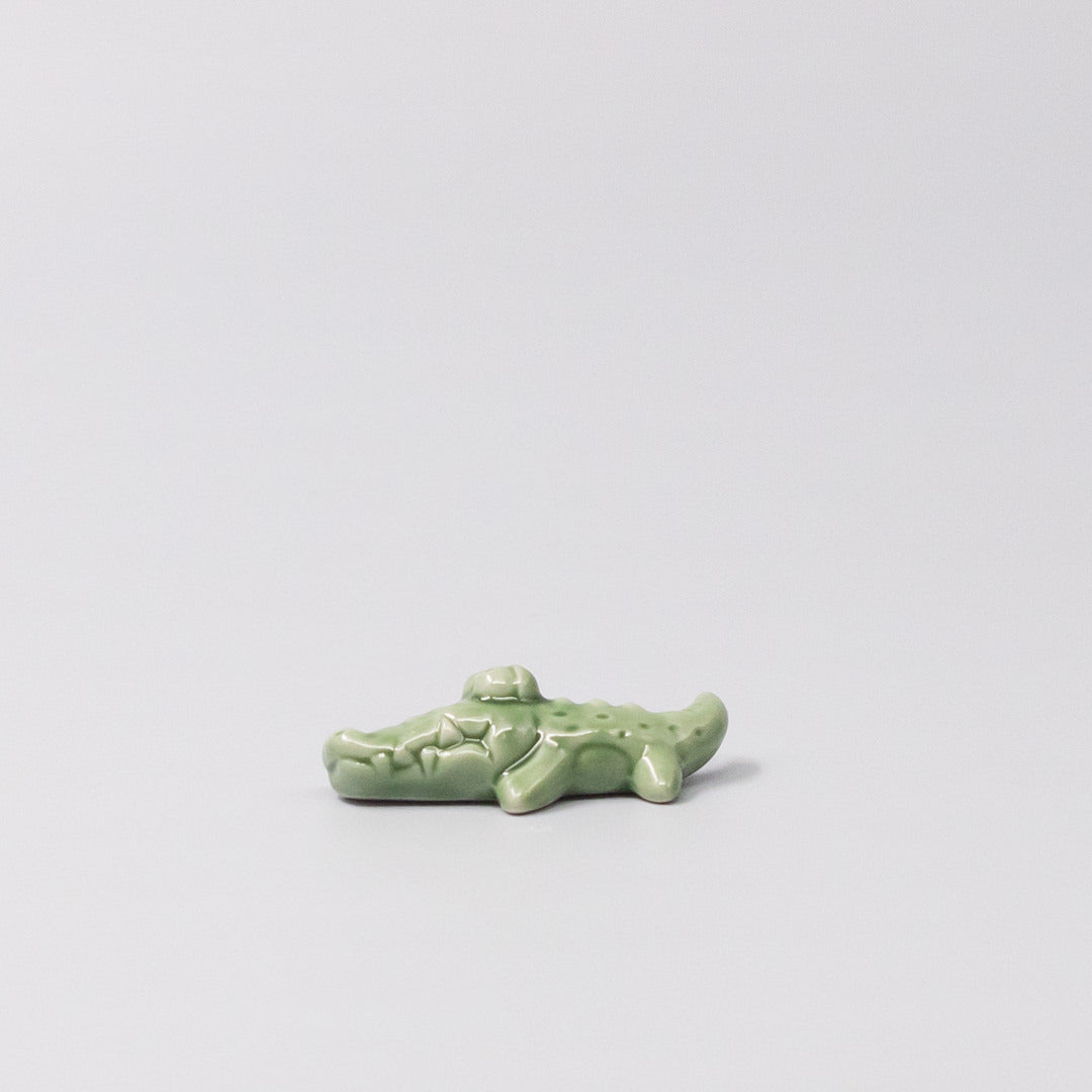 Chopstick Rest Green Alligator