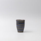 Drinkware: Sushi Mug 300ml Bright Blue Spiral On Black Design