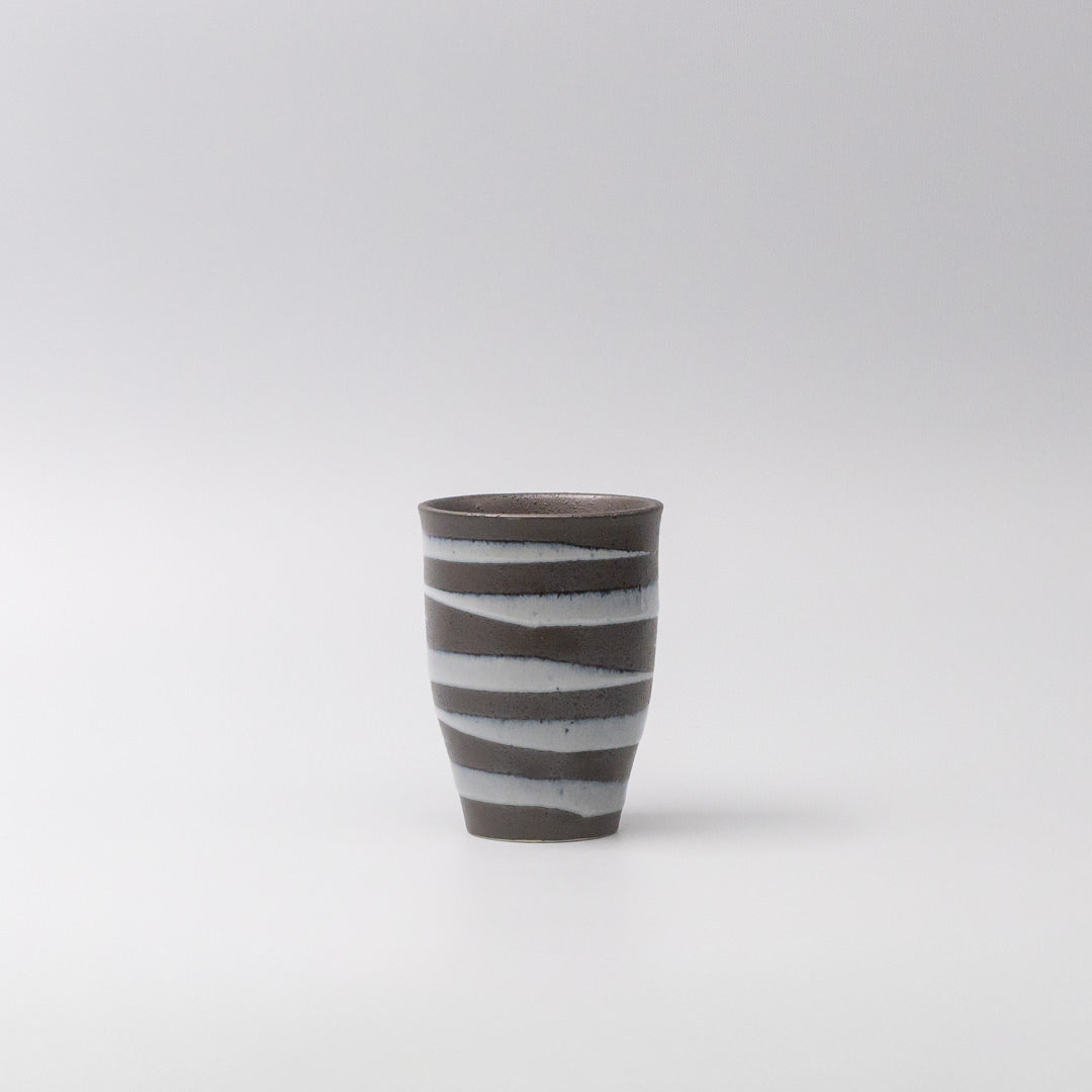 Sushi Mug 300ml Light Blue Spiral On Black Design