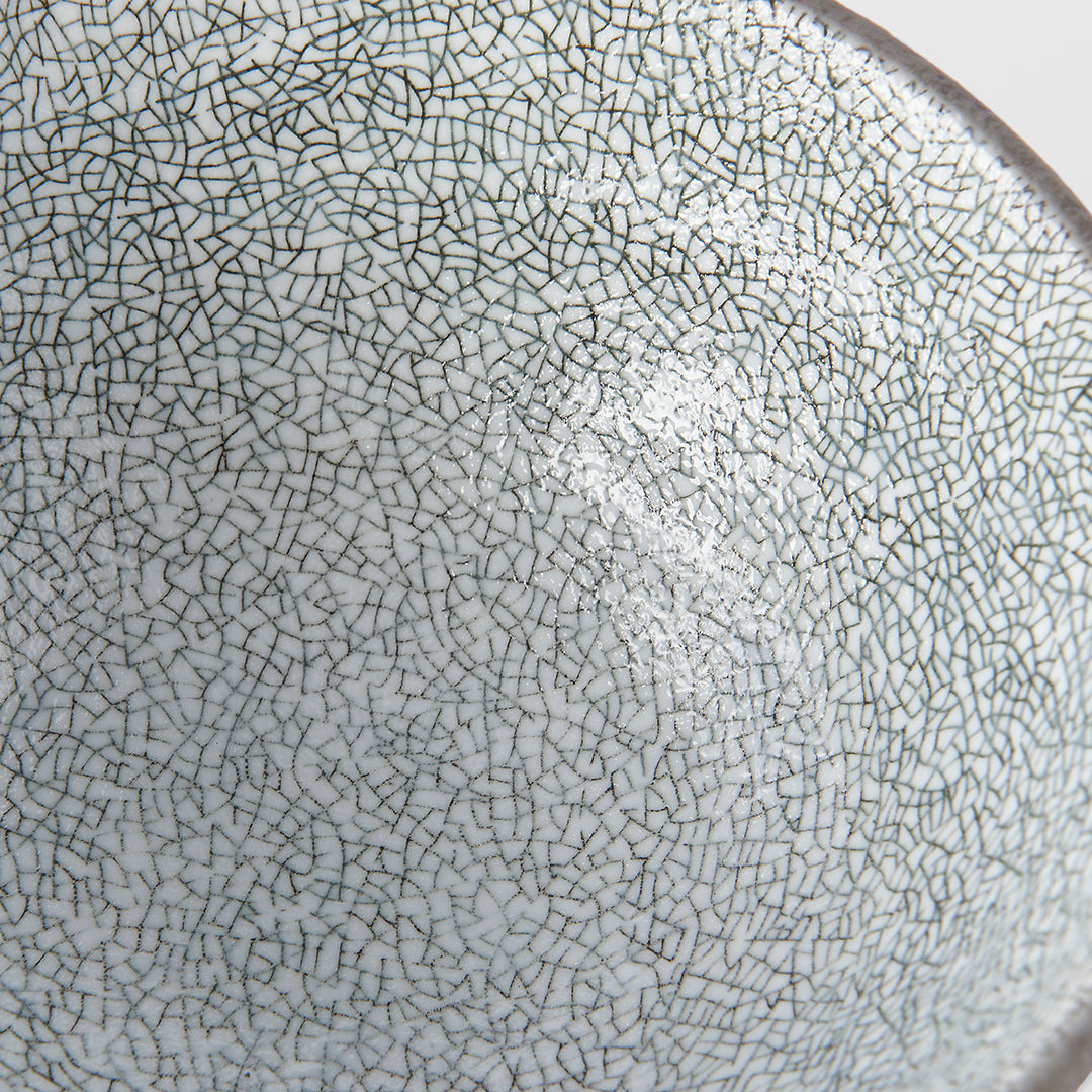 Bowl 15cm Crazed Grey Glaze