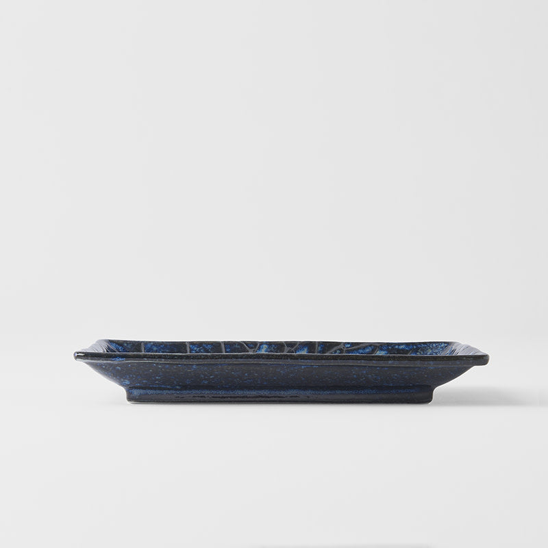 Sushi Plate 22cm Deep Blue Net Design