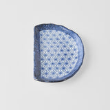 Umbrellas & Sunshades: Plate Tempura 21cm Indigo Blue Starburst Design