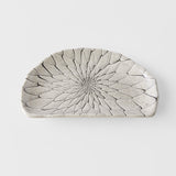 Building Materials: Plate D Shaped 21cm Grey Net Design
