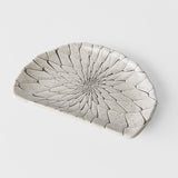 Building Materials: Plate D Shaped 21cm Grey Net Design