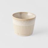 Kitchen & Bathroom DIY: Cup Soba 175ml Ridged Alabaster Glaze