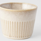 Kitchen & Bathroom DIY: Cup Soba 175ml Ridged Alabaster Glaze