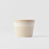 Kitchen & Bathroom DIY: Cup Soba 175ml Ridged Alabaster Glaze