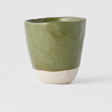Disposable Cups: Lopsided Mug 275ml Matcha Green Glaze