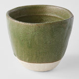 Disposable Cups: Lopsided Mug 200ml Matcha Green Glaze