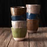 Disposable Cups: Lopsided Mug 200ml Matcha Green Glaze