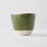 Disposable Cups: Lopsided Mug 200ml Matcha Green Glaze