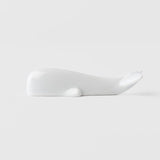 Chopstick Rest Pure White Glaze Whale