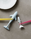 Chopstick Rest Pure White Glaze Whale