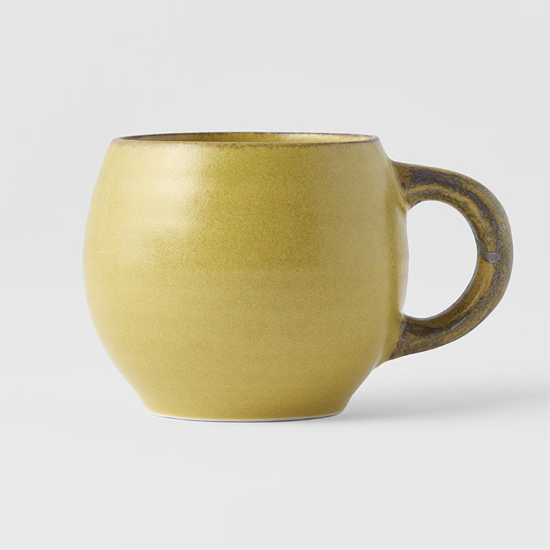 Teas & Accessories: Maru Mug 300ml Mustard Glaze