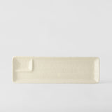 Kitchen & Bathroom DIY: Dumpling Plate 33cm Ivory White Glaze
