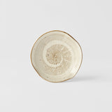 Buffets & Sideboards: Plate Organic 13cm Spiral Sand Glaze