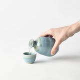 Buffets & Sideboards: Sake Jug 280ml Crazed Blue Glaze