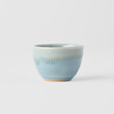 Teas & Accessories: Sake Cup 30ml Crazed Blue Glaze