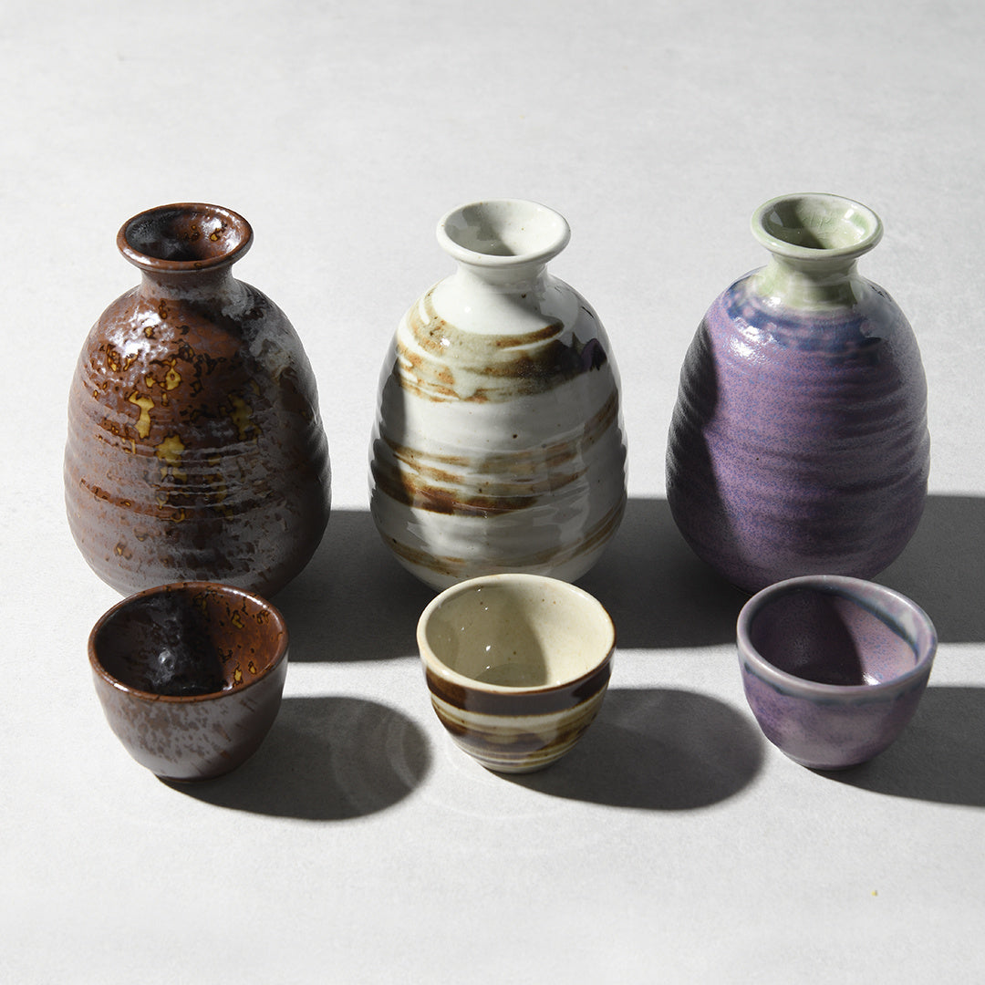Candle Accessories: Sake Jug 280ml Ink Fade Glaze