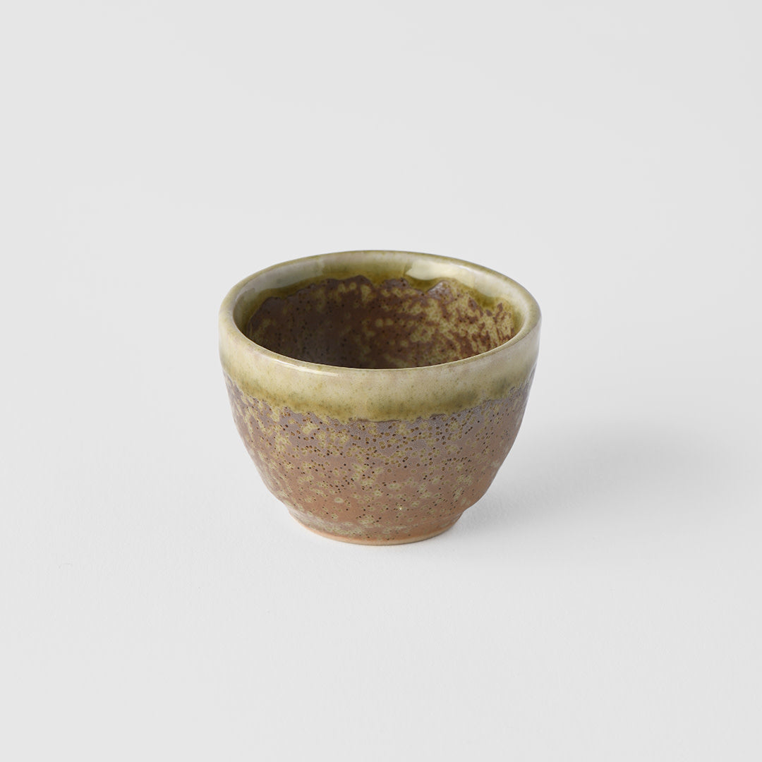 Teas & Accessories: Sake Cup 30ml Light Brown Glaze