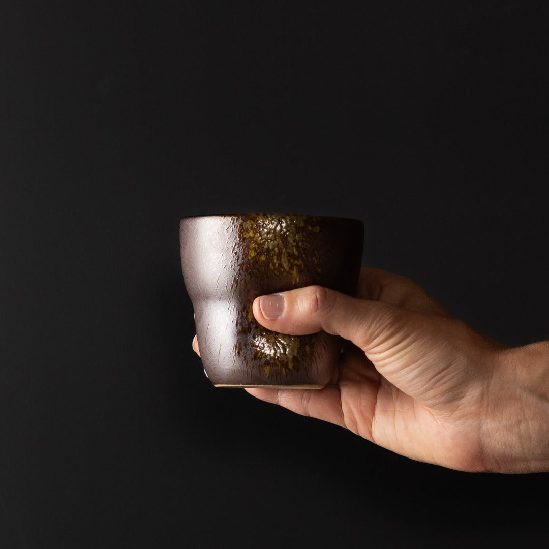 Mug Yunomi 280ml Metallic Splash Glaze