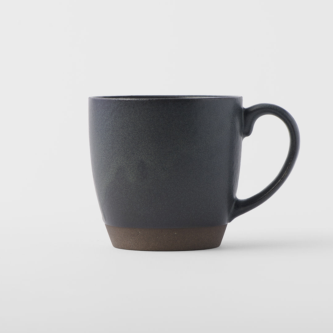 Teas & Accessories: Taiko Mug 265ml Black & Bisque Glaze