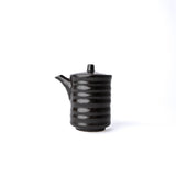 Soy Pot 170ml Black Ribbed