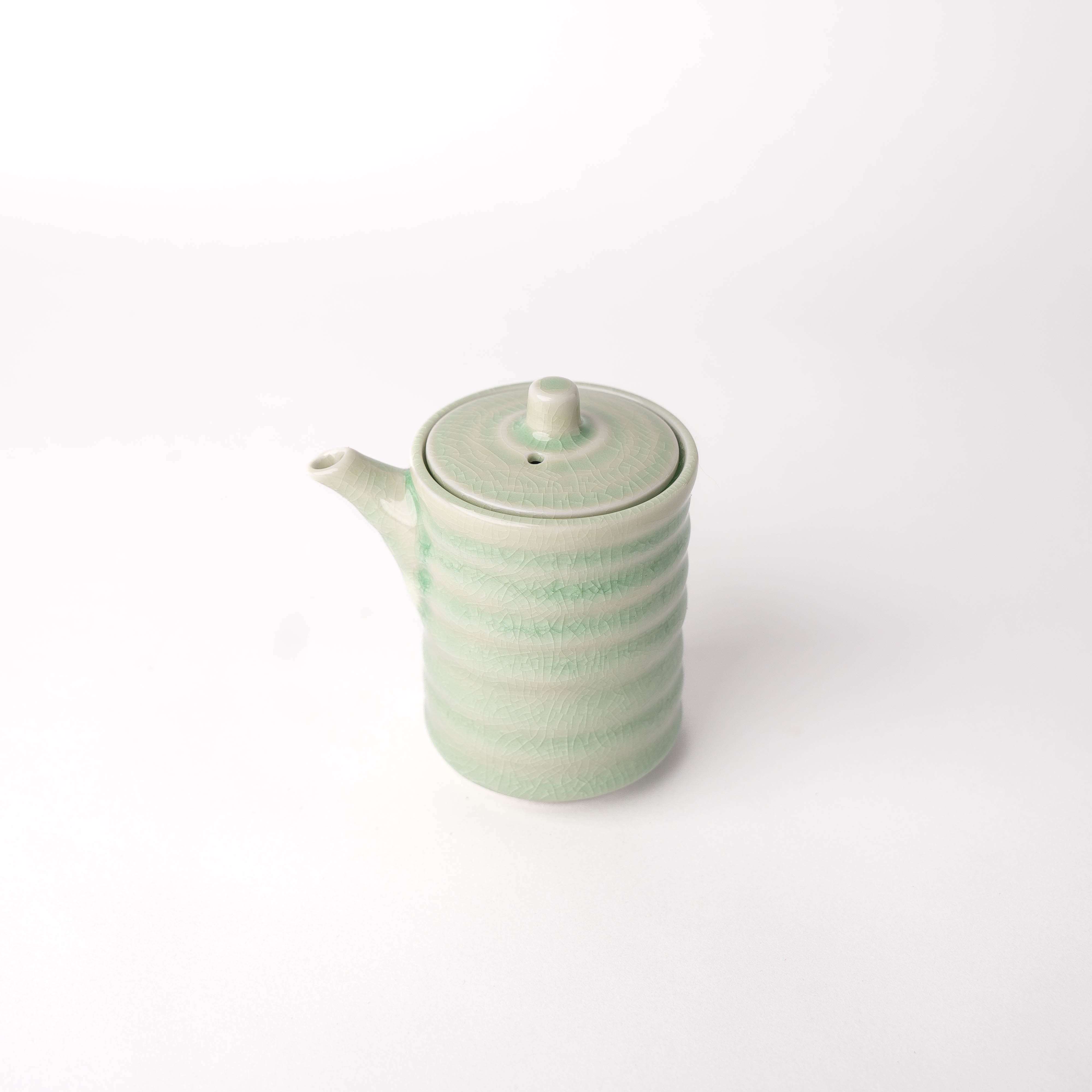Soy Pot Ribbed 170ml Celadon Glaze