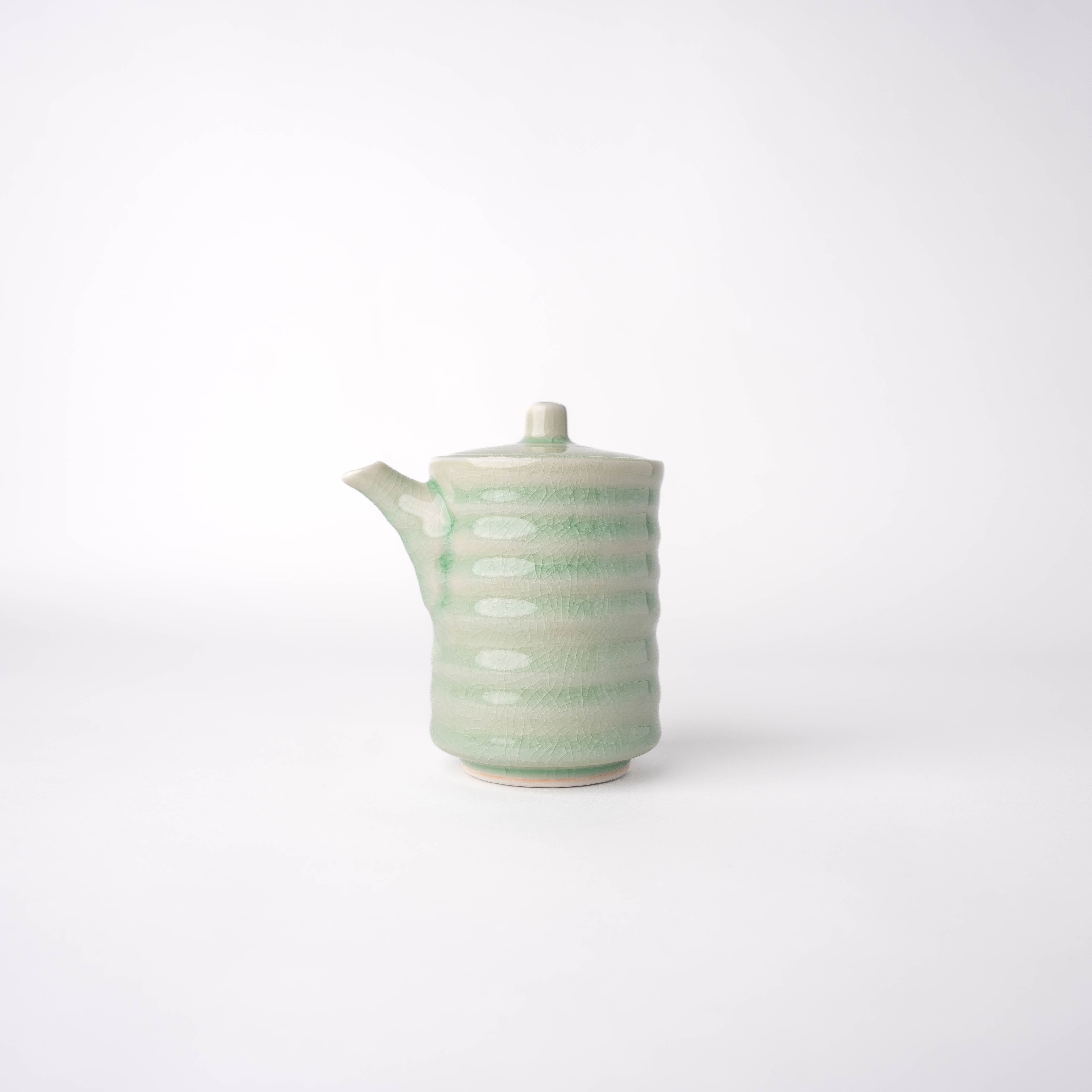 Soy Pot Ribbed 170ml Celadon Glaze